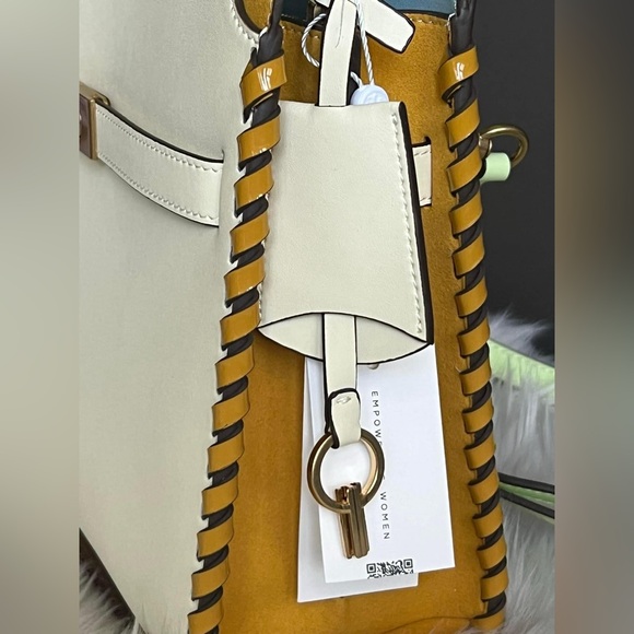 💰SOLD - 146390 - Tory Burch Small Lee Radziwill Whipstitch Double Bag - Picture 7 of 16